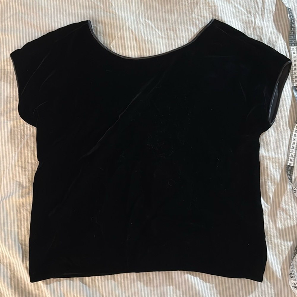 Velvet top with gorgeous low back